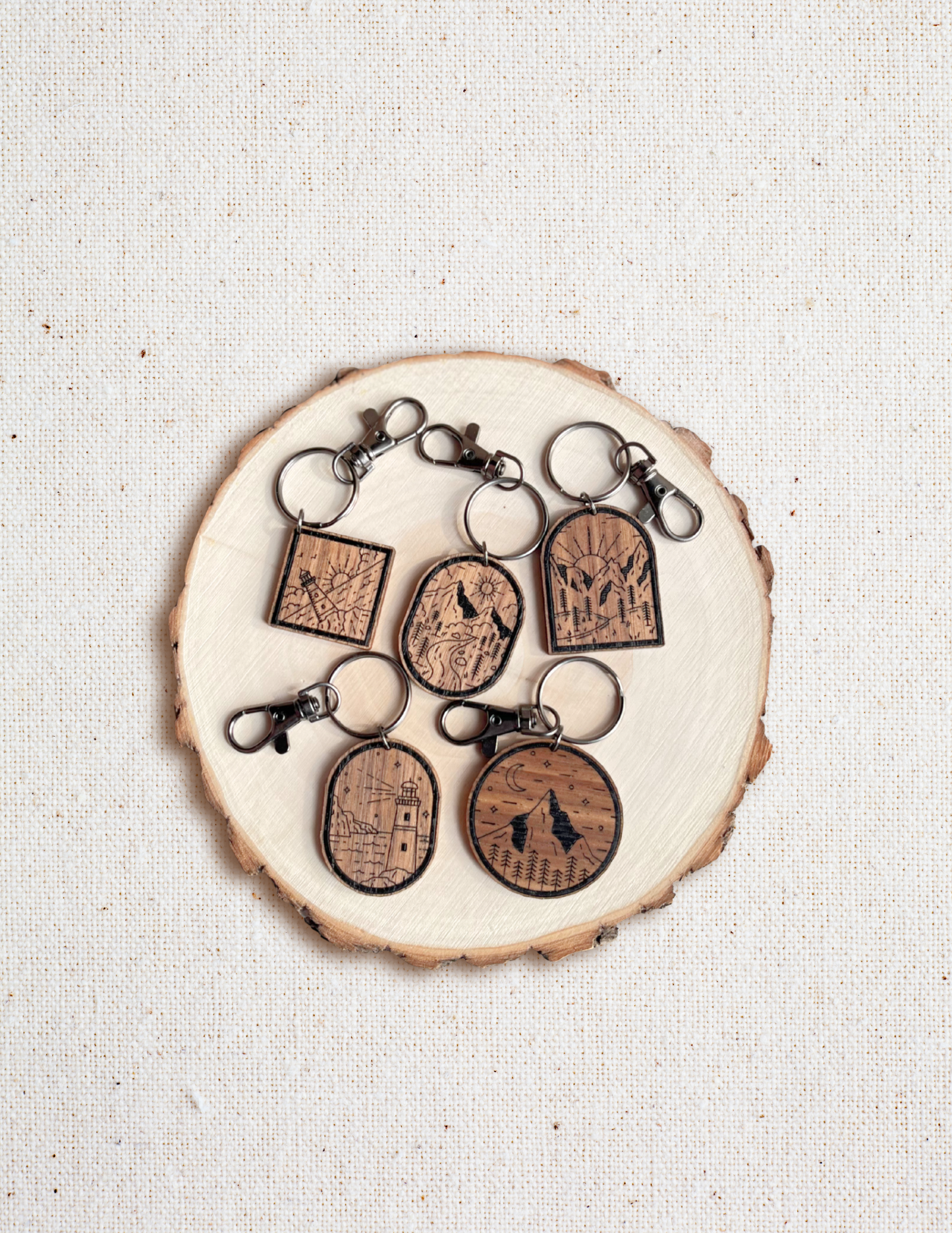 Diamond Lighthouse Keychain