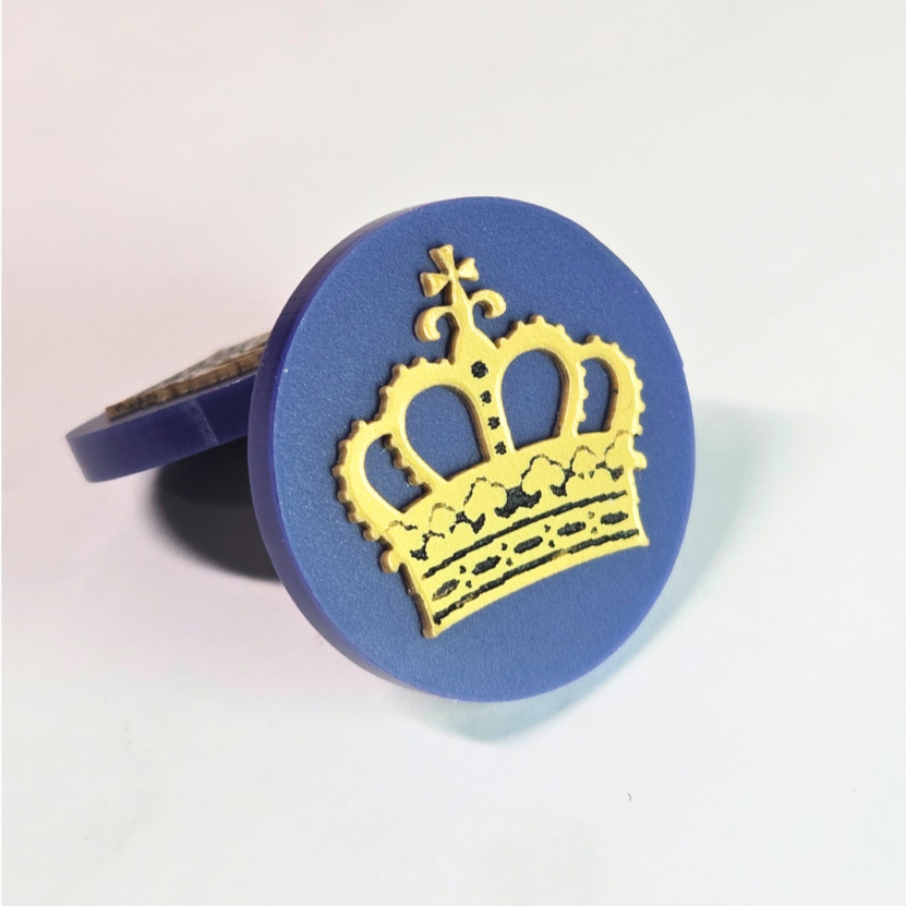 Gold Crown Travel Pin