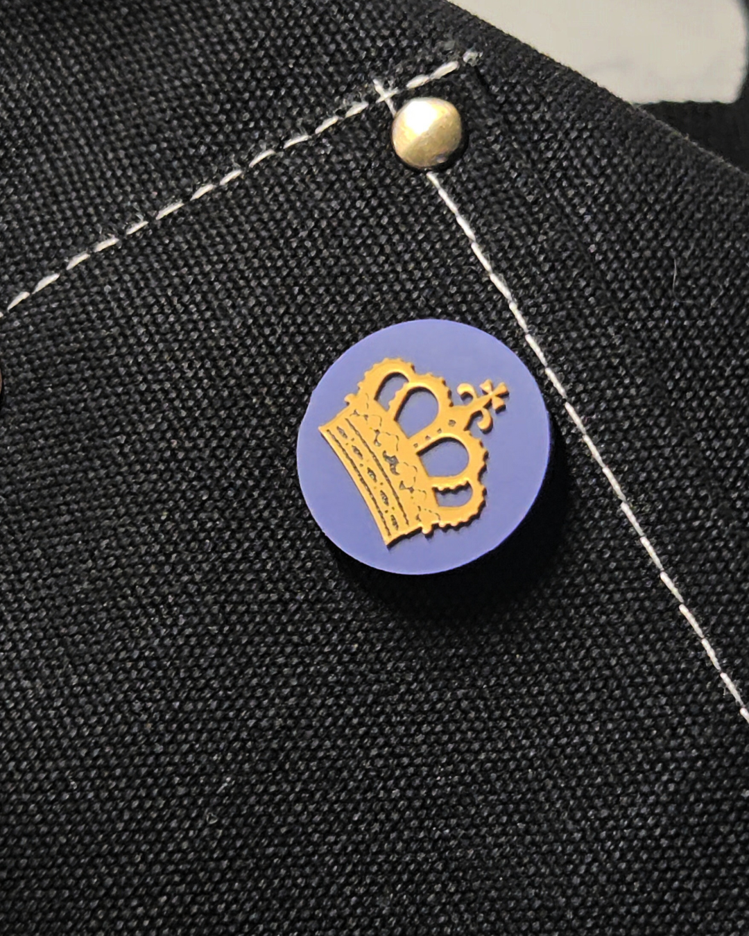 Gold Crown Travel Pin